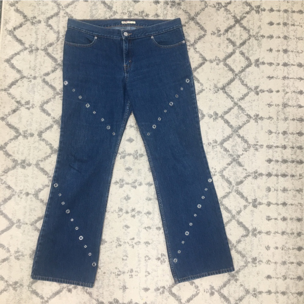 Rare Vintage Levis Red Tab Flare Blue Jeans